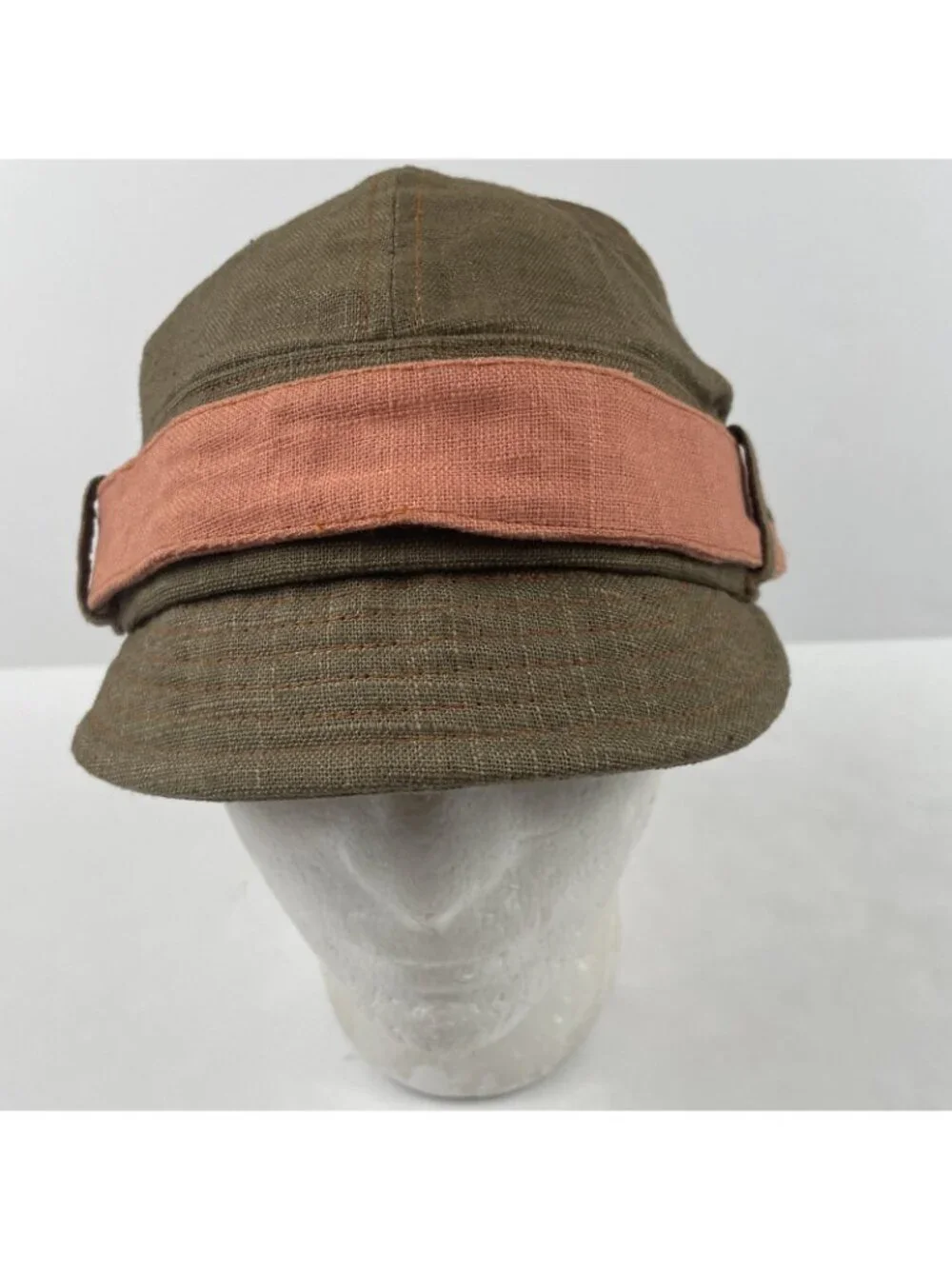 Pistil Cadet Cap Hat with Orange Band Women’s OS Parker Tobacco Twill